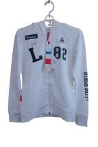 【未使用品】le coq sportif(ルコックスポルティフ) パーカー 白 レディース S QGL4616 ゴルフ用品 2404-0837 新品_画像1