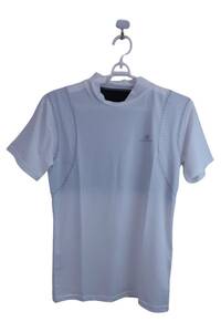 【未使用品】BLUE CRUSH(ブルークラッシュ) 半袖ハイネックシャツ 白 メンズ L ゴルフ用品 2404-0200 新品