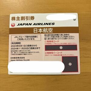 JAL 株主優待券 2024年11月30日 1枚 番号通知のみ