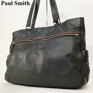  beautiful goods A4 storage possibility Paul Smith Paul Smith tote bag shoulder .. possibility stripe shoulder bag back bag bag all leather men's 