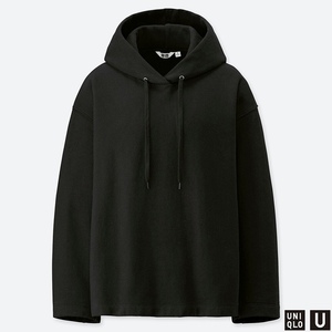 UNIQLO ユニクロ UNIQLO U ユニクロユー スウェットプルパーカー 長袖 パーカー 新品 Lサイズ ブラック 2018