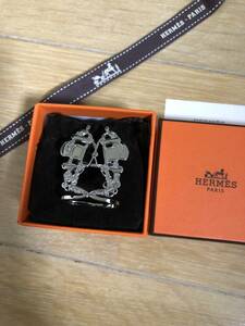 HERMES エルメス スカーフリング 70 ブリッド・ドゥ・ガラ《ブリッド・ドゥ・ガラ》パラディウム 新品未使用品