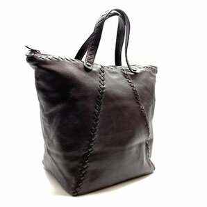 BOTTEGA VENETA ボッテガヴェネタ 212628 V174R トートバッグ レザー ブラウン 茶色 メンズ かばん ファスナー開閉 管理RY24001122の画像2