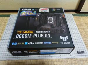 ASUS TUF GAMING B660M-PLUS D4 【DDR4 Intel B660 LGA1700 Micro ATX】本体付属のm.2 SSD ヒートシンクがないジャンク品　送料無料