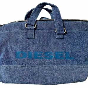 DIESEL デニムリバーシブルバッグ モコモコバッグ 2way