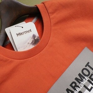 新品正規 Marmot マーモット 海外限定 速乾性 UV遮断 Grover スウェット/トレーナー メンズ100(L)オレンジ(OR) 直営店購入 ラストの画像3