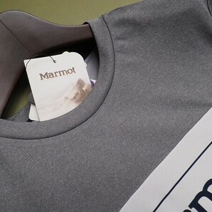 新品正規 Marmot マーモット 海外限定 接触冷感 消臭抗菌 Mision Round 半袖 Tシャツ95(M)ライトグレー(LG) TSM9002 直営店購入 ラストの画像3