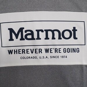 新品正規 Marmot マーモット 海外限定 接触冷感 消臭抗菌 Mision Round 半袖 Tシャツ95(M)ライトグレー(LG) TSM9002 直営店購入 ラストの画像4