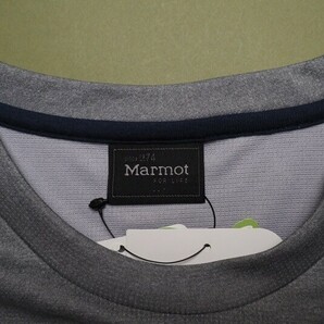 新品正規 Marmot マーモット 海外限定 接触冷感 消臭抗菌 Mision Round 半袖 Tシャツ95(M)ライトグレー(LG) TSM9002 直営店購入 ラストの画像6