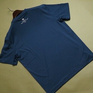 新品正規 Marmot マーモット 海外限定 吸汗速乾 UVカット Peter Round 半袖 Tシャツ100(L)ブルー(BL) 直営店購入 TSM0009の画像2