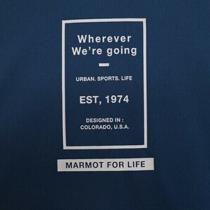 新品正規 Marmot マーモット 海外限定 吸汗速乾 UVカット Peter Round 半袖 Tシャツ100(L)ブルー(BL) 直営店購入 TSM0009の画像4