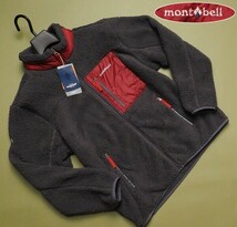 新品正規 mont-bell モンベル 海外限定 切り替え ボアフリース William ジャケット メンズ105(XL)レッド(RED) 直営店購入 WUJF612_画像1