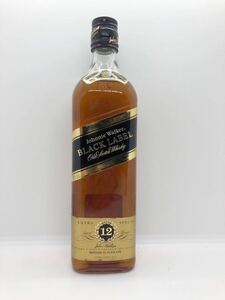 1円 ジョニーウォーカー ブラックラベル 12年 古酒 700ml 40% 未開栓