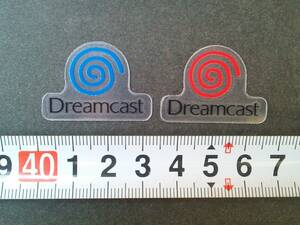 (管理番号X0847)セガ ドリームキャスト[Dreamcast]の本体エンブレムシール2種