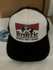 新品タグ付き★ヒステリックグラマー★HYSTERIC GLAMOUR★GUITAR GIRL メッシュキャップ★ギターガール　cap　帽子★黒