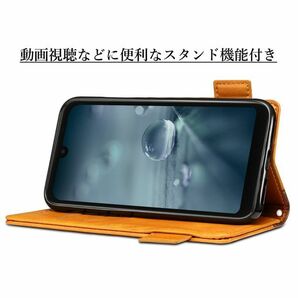 送料無料★AQUOS wish3 SH-53D A302SH レザーケース 手帳型★Brownの画像3