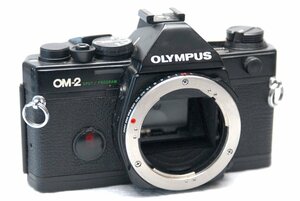OLYMPUS オリンパス 昔の高級一眼レフカメラ OM-2SPボディ + （RB4付） 希少な作動品 （腐食無し）