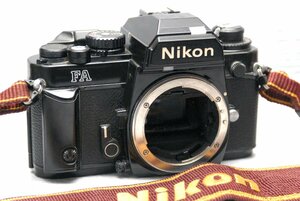 Nikon ニコン 人気の高級一眼レフカメラ FA（黒）ボディ 希少な作動品　（腐食無し）
