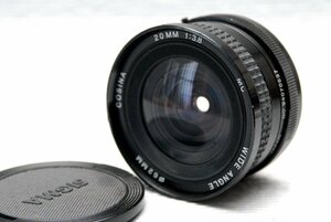 PENTAX ペンタックス Kマウント専用 COSINA製 20mm MF 単焦点高級ワイドレンズ1:3.8 超希少・作動品