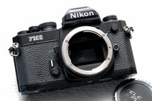 Nikon ニコン人気の高級一眼レフカメラ NEW FM2（黒）ボディ 希少な作動品 （腐食無し）_画像2