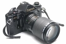 Canon キャノン 人気の高級一眼レフカメラ A-1 ボディ +（35-105mmレンズ付） 希少な作動品・（鳴き無し ）（腐食無し）_画像1