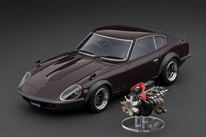 ★WEB限定 IG 1/18 日産 フェアレディZ／Nissan Fairlady 240ZG (HS30) Maroon With Engine【IG2454】