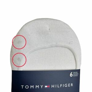 ※訳あり TOMMY HILFIGER(トミーヒルフィガー)ソックス パンプス 6足セット 女性用 靴下 WOMENS 6PK TVW211LN04 WHITE(001) ONE_SIZEの画像2