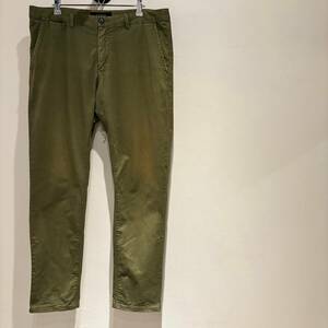 SCOTCH & SODA チノパン W32/L32 ストレッチ テーパード オリーブ カーキ スコッチアンドソーダ