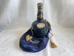 MI0604-44I　ROYAL SALUTE　21年　SCOTCH WHISKY　700ml　43％　総重量1325g　ロイヤルサルート　青陶器ボトル　スコッチウイスキー