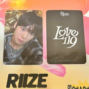 RIIZE LOVE119 music korea ラキドロ 特典 ウンソク