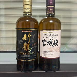 NIKKA 竹鶴 黒ラベル1本 宮城峡1本 セット