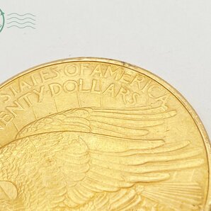 2404300171 ▽ アメリカ セントゴーデンズ 20ドル 金貨 1908-D 重量約33.4g K21.6 21.6金 90.0% ヴィンテージ コイン 外貨の画像7