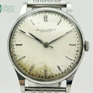 2404600619 ◇ 1円～! IWC インターナショナルウォッチ SCHAFFHAUSEN シャフハウゼン Cal.C.89 手巻き シルバー 3針 メンズ 腕時計 中古の画像2