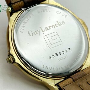 2404600750 ◇ Guy Laroche ギラロッシュ 128.11 白文字盤 ゴールド メンズ クォーツ QUARTZ QZ 腕時計 中古の画像8