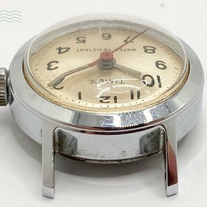 2404601038 ♭ TIMEX タイメックス 腕時計 3針 ラウンド QUARTZ QZ クオーツ ゴールド文字盤 シルバー 中古 フェイスのみの画像5