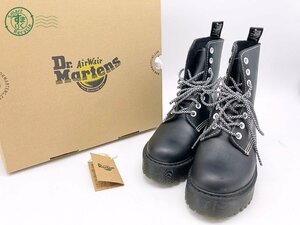 2404601303　 ▽ Dr.Martens ドクターマーチン UK3（22㎝相当）ホールブーツ レザーブーツ レースアップシューズ 靴 ブラック 中古