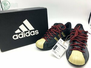 2404601442　☆ adidas アディダス プロモデル ローカット スニーカー ブラック ホワイト サイズ 25.5 箱付き メンズ ブランド 中古品