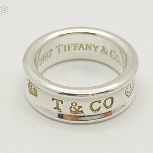 2404601507 △ TIFFANY&Co. ティファニー 1997 指輪 ナロー リング 1837 シルバー 925 刻印あり 約9号 服飾小物 ブランド 中古の画像2