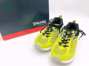 2404601504　▽ SPALDING スポルディング 靴 スニーカー 運動 ウォーキング 軽量 イエロー サイズ 26.5 6E 中古 メンズ