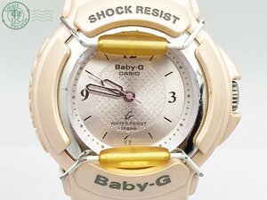 2404601657　♭ CASIO カシオ BG-27 Baby-G ベビージー 腕時計 QUARTZ QZ クオーツ アナログ 3針 ピンク系 ラウンド ヴィンテージ 中古