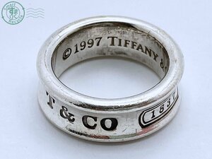 2404601600　★ TIFFANY＆Co. ティファニー ワイド ナロー 1837 リング 指輪 925 シルバー 約8号 約7.0ｇ アクセサリー ジュエリー