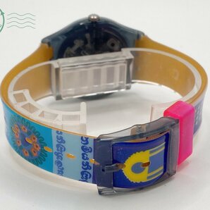 2404301579 ▽ swatch スウォッチ AG1992 メンズ 腕時計 QZ クォーツ カラフル マルチカラー グリーン系文字盤 箱付きの画像5