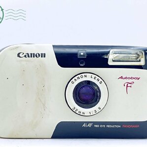 2404602487 ●Canon Autoboy F キヤノン オートボーイ 白 ホワイト フィルムカメラ コンパクトカメラ 通電確認済み 中古の画像2