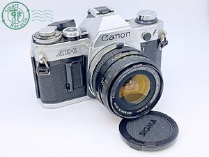 2404602588　●Canon AE-1 キヤノン SIGMA SUPER-WIDE 1:2.8 f=42mm φ52 フィルムカメラ 一眼レフ 中古