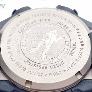 2404602814 ＃ CASIO カシオ G-SHOCK Gショック FROGMAN フロッグマン DW-9900 クォーツ デジタル 腕時計 ブラック 純正ベルト 中古の画像7