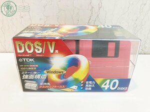 2404602955　♭ TDK フォーマット済カラーフロッピーディスク DOS/V用 MF-2HD DOS18 40ディスク 40枚用 ケース入 現状品 未使用保管品