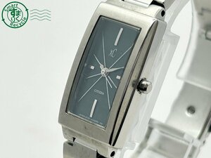 2404602943　◇ CITIZEN シチズン xC クロスシー B031-H26191 TA ECO-DRIVE エコドライブ スクエア レディース 腕時計 中古