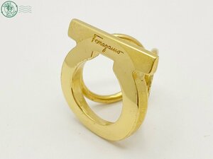 2404603127　△ Salvatore Ferragamo フェラガモ スカーフリング ガンチーニ ゴールド 服飾小物 スカーフ留め 中古