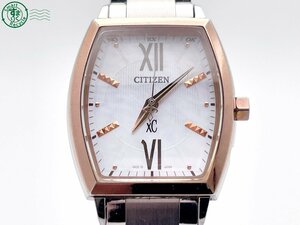 2404603075　＃ CITIZEN シチズン XC クロスシー H030-T016022 エコドライブ 3針 アナログ 腕時計 ヴィンテージ 中古