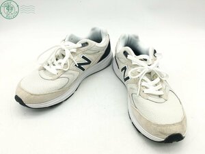 2404603295　 ☆ NEW BALANCE ニューバランス MW880 スニーカー アイボリー系 スウェード サイズ 26.5 メンズ ブランド 中古品